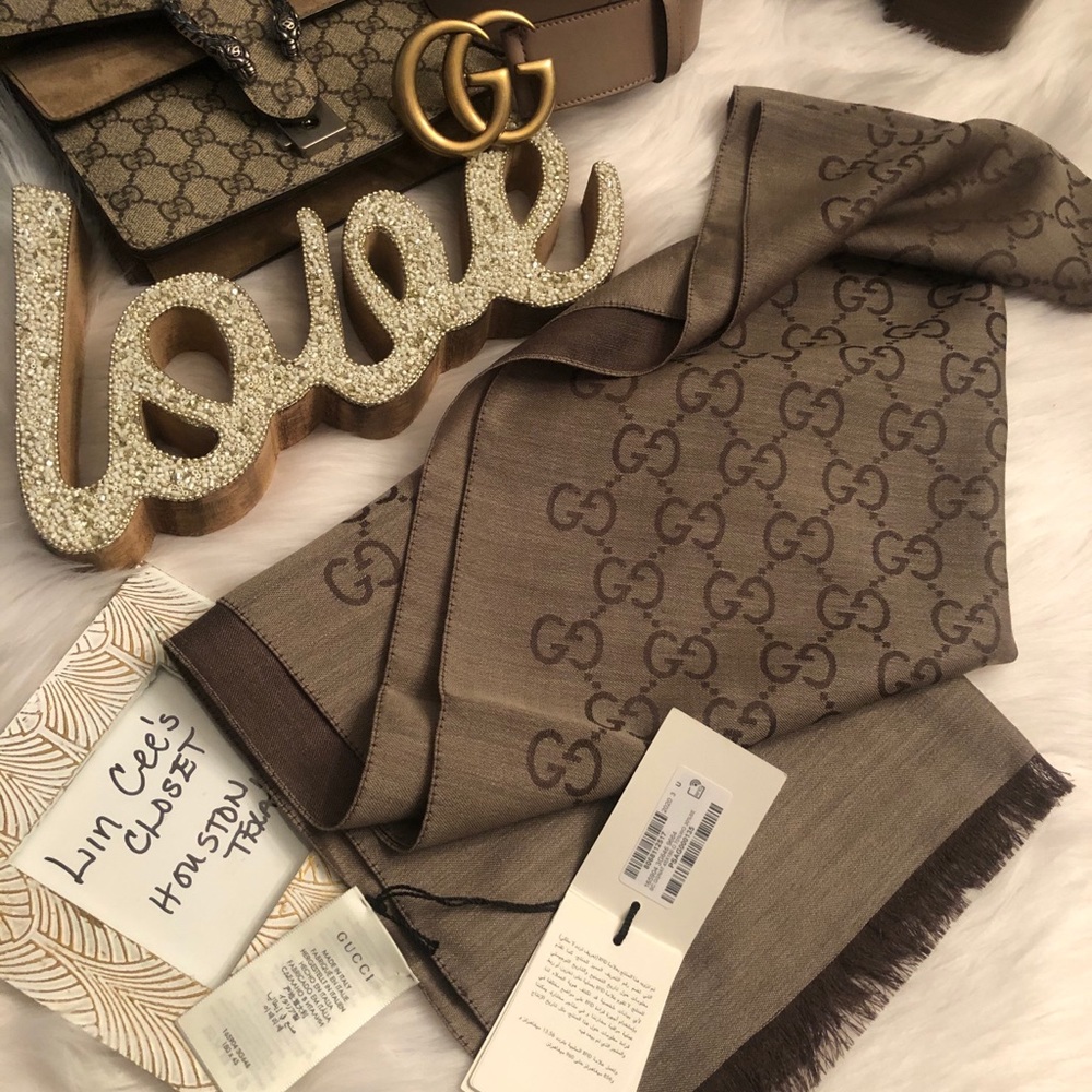Gucci GG Jacquard Scarf